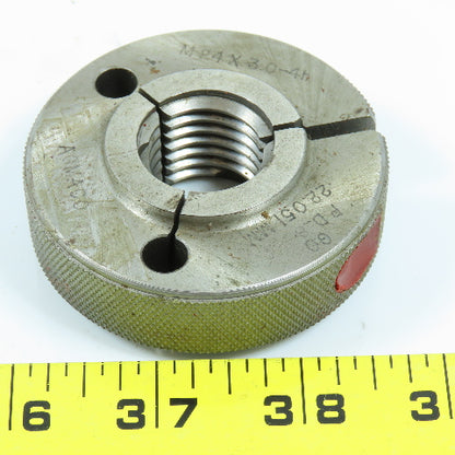 Agmaco M22 x 2.5 6g Thread Ring Gage Go P.D. 20.376 Go Only