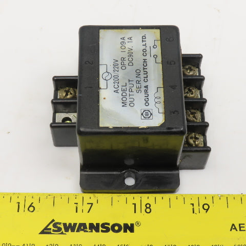 Ogura OPR I09A 90V Output 200/220V AC Brake Rectifier Module