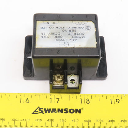 Ogura OPR I09A 90V Output 200/220V AC Brake Rectifier Module