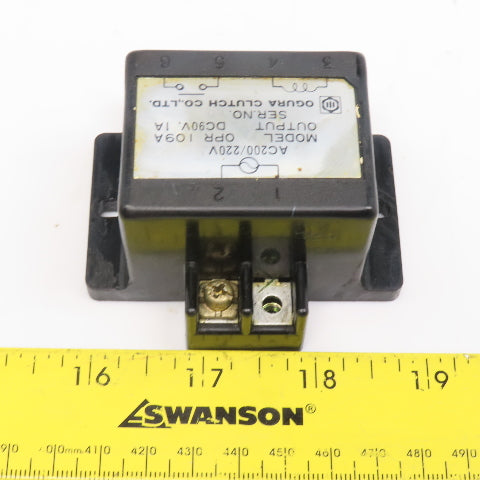 Ogura OPR I09A 90V Output 200/220V AC Brake Rectifier Module
