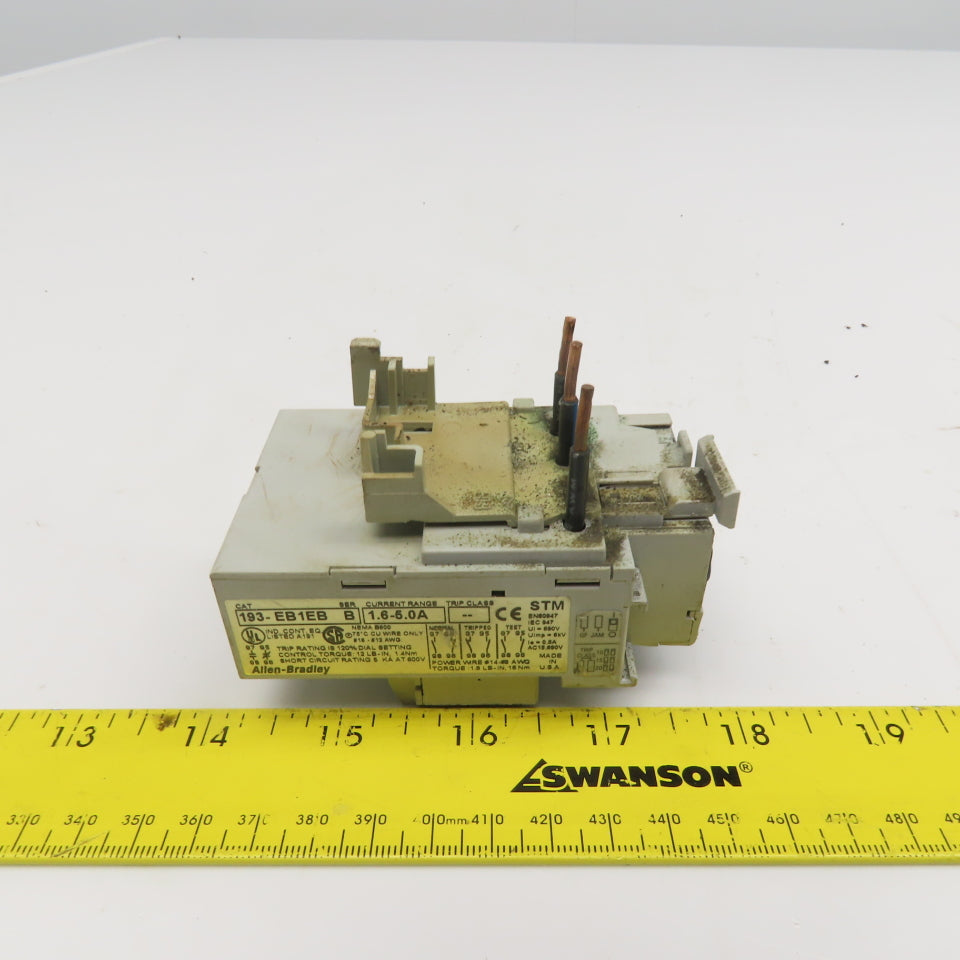 Allen Bradley 193-EB1EB Overload Relay 1.6-5.0A Trip Range 120V Coil