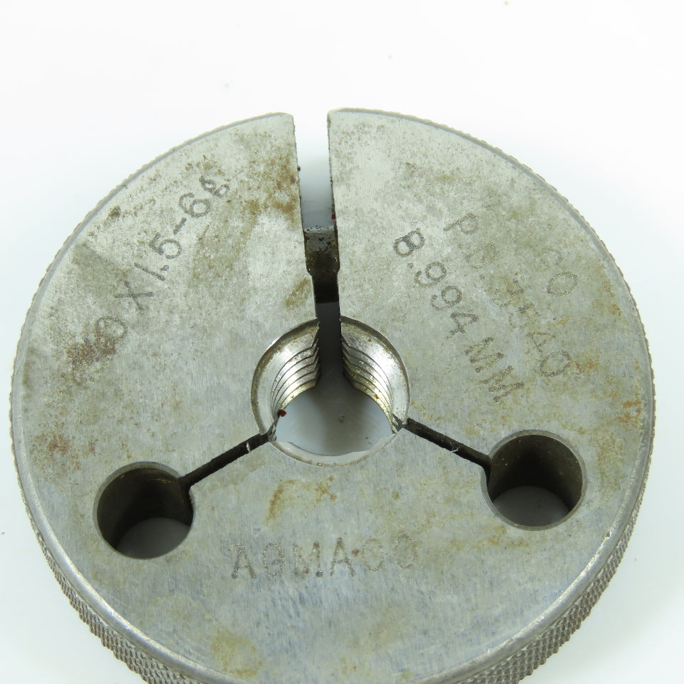 Agmaco M10 x 1.5 6g Thread Ring Gage Go P.D. 8.994 Go Only