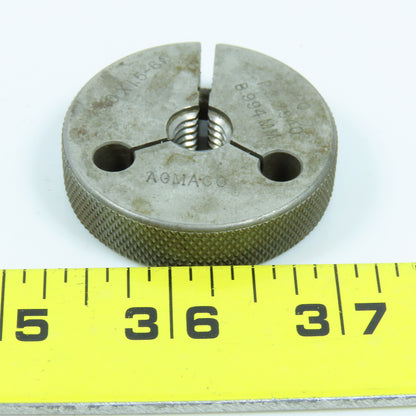 Agmaco M10 x 1.5 6g Thread Ring Gage Go P.D. 8.994 Go Only