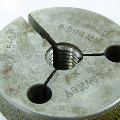 Agmaco M10 x 1.5 6g Thread Ring Gage Go P.D. 8.994 Go Only