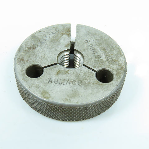Agmaco M10 x 1.5 6g Thread Ring Gage Go P.D. 8.994 Go Only