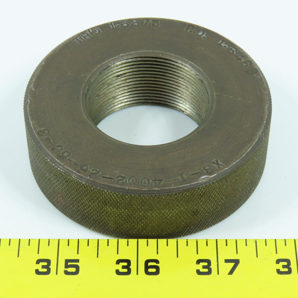 Shop Made 1.6875 Thread Ring Gage P.D. 1.6469