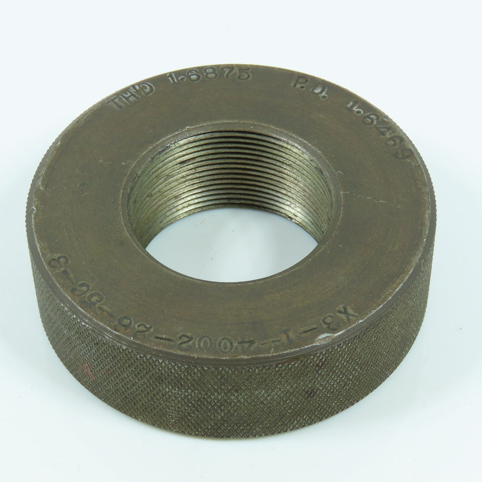 Shop Made 1.6875 Thread Ring Gage P.D. 1.6469