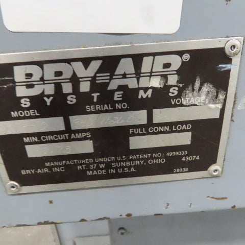 Bry-Air Systems RD-50 Resin Desiccant Dryer for Plastics Injection Molding