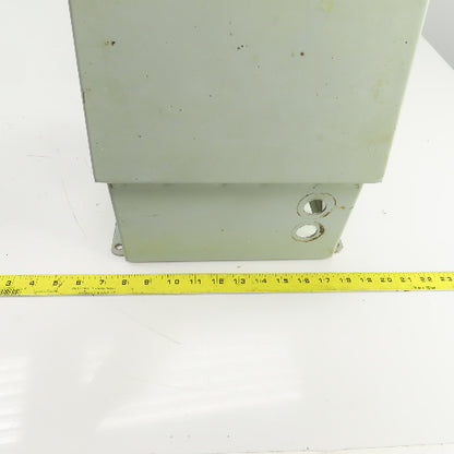 Hoffman 10" x 8" x 6" Electrical Enclosure W/Back Plate Hinged Door Lot Of 3