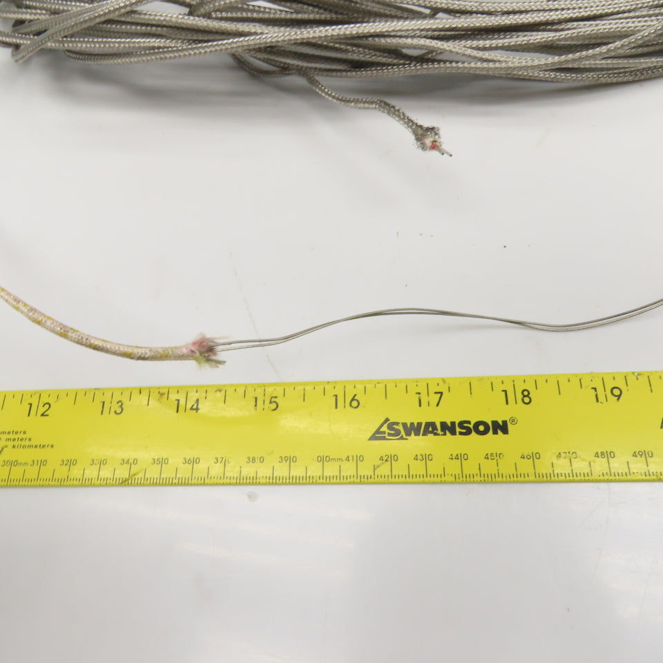 GeoCorp K20-2S-HG Thermocouple Wire Stainless Steel Braid Solid 80'