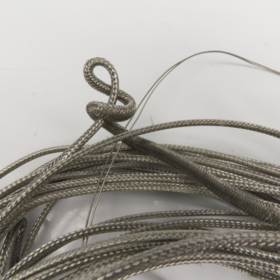 GeoCorp K20-2S-HG Thermocouple Wire Stainless Steel Braid Solid 80'