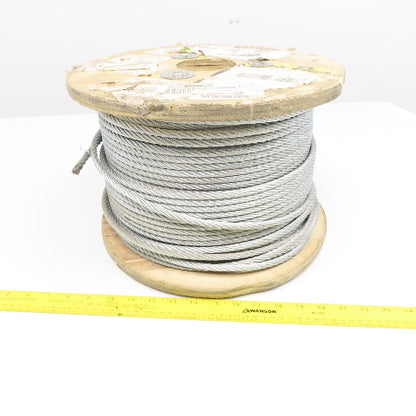 Dayton 2TAF4 5/16" Galvanized Steel Cable Wire Rope WLL 1960Lb. 500' Roll