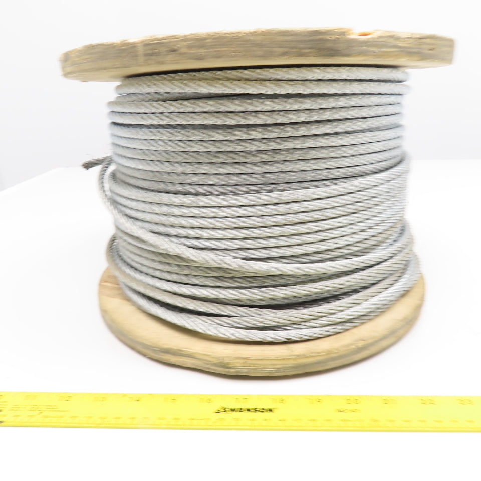 Dayton 2TAF4 5/16" Galvanized Steel Cable Wire Rope WLL 1960Lb. 500' Roll