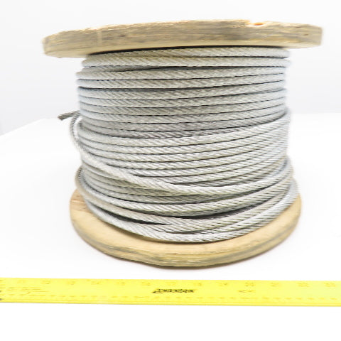 Dayton 2TAF4 5/16" Galvanized Steel Cable Wire Rope WLL 1960Lb. 500' Roll