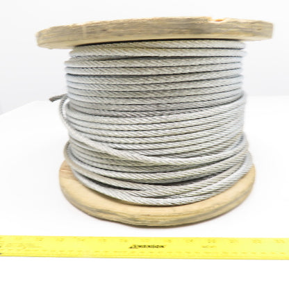 Dayton 2TAF4 5/16" Galvanized Steel Cable Wire Rope WLL 1960Lb. 500' Roll