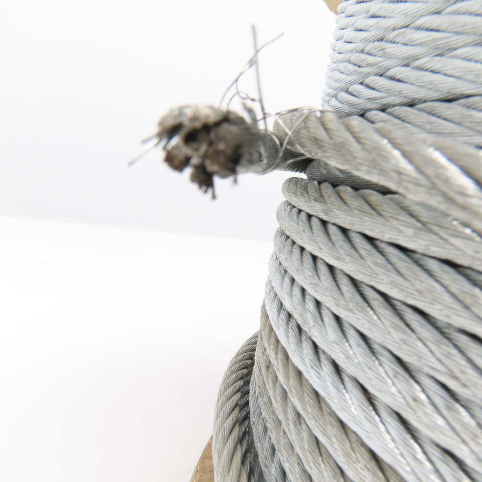 Dayton 2TAF4 5/16" Galvanized Steel Cable Wire Rope WLL 1960Lb. 500' Roll