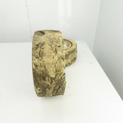 Clark Model EC30 10-1/2" x 4-1/2" Press-On Forklift Rim & Tire Lot Of 2