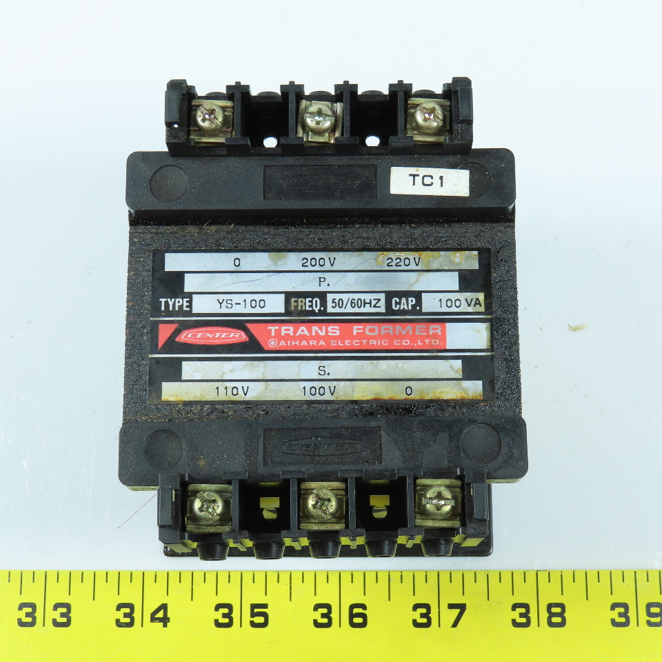 Center Aihara YS-100 Electric Transformer 200-220V 50/60HZ 100VA Capacity
