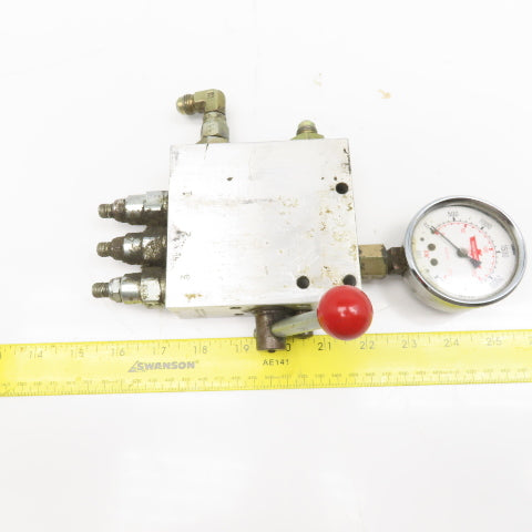 Sun Hydraulics YRDC LAN AJ Triple Relief Hydraulic Selector Assembly