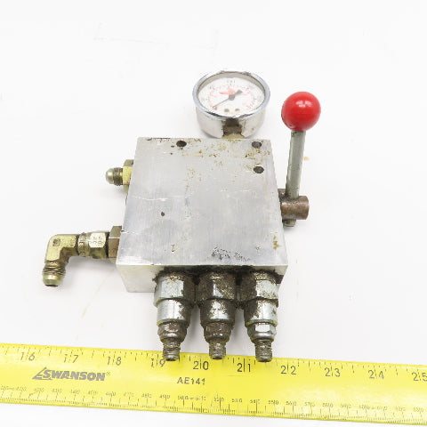 Sun Hydraulics YRDC LAN AJ Triple Relief Hydraulic Selector Assembly