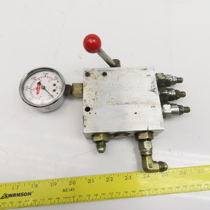 Sun Hydraulics YRDC LAN AJ Triple Relief Hydraulic Selector Assembly