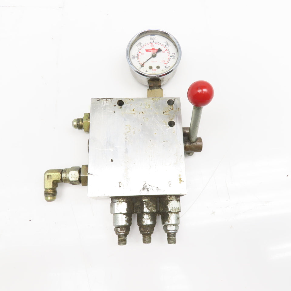 Sun Hydraulics YRDC LAN AJ Triple Relief Hydraulic Selector Assembly