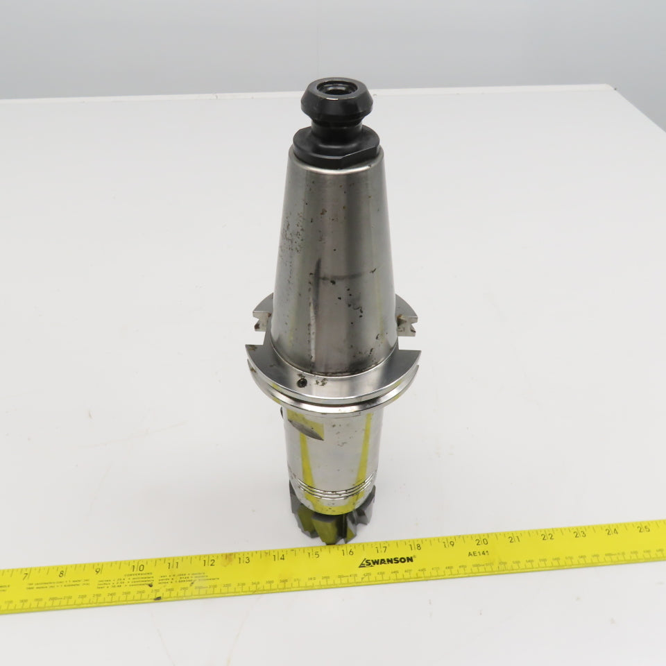 Tendo 0204677 Platninum CAT 50 Tool Holder 1-1/4" Bore W/Carbide 60x65mm Endmill