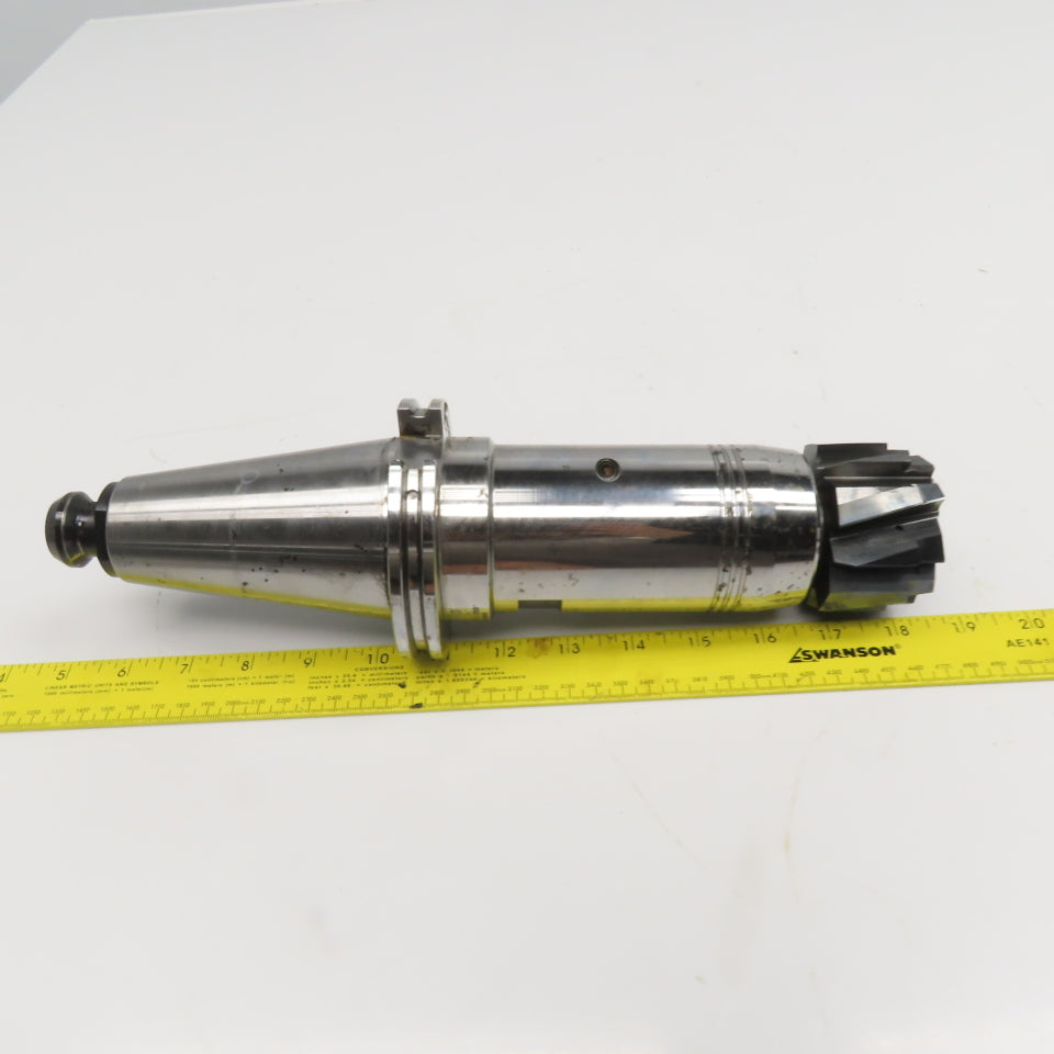 Tendo 0204677 Platninum CAT 50 Tool Holder 1-1/4" Bore W/Carbide 60x65mm Endmill