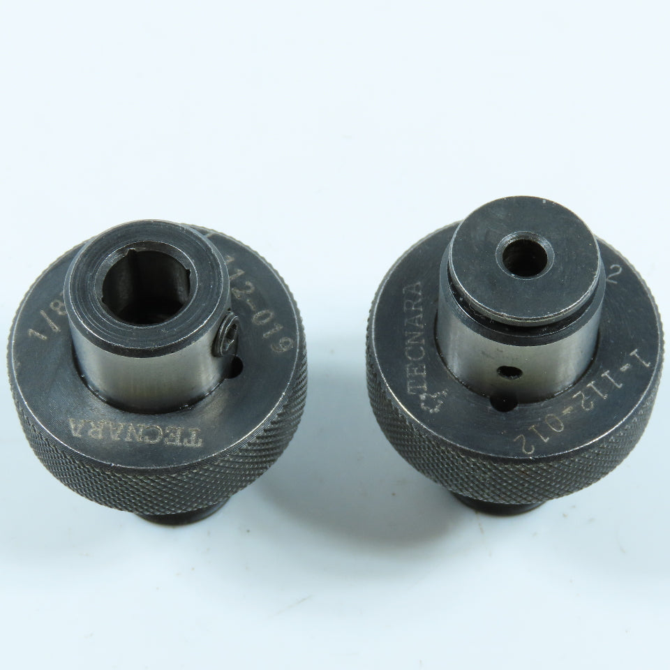 Tecnara 1-112-012 & 1-112019 Quick Change Tap Adapter Collet Lot of 2