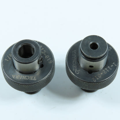 Tecnara 1-112-012 & 1-112019 Quick Change Tap Adapter Collet Lot of 2