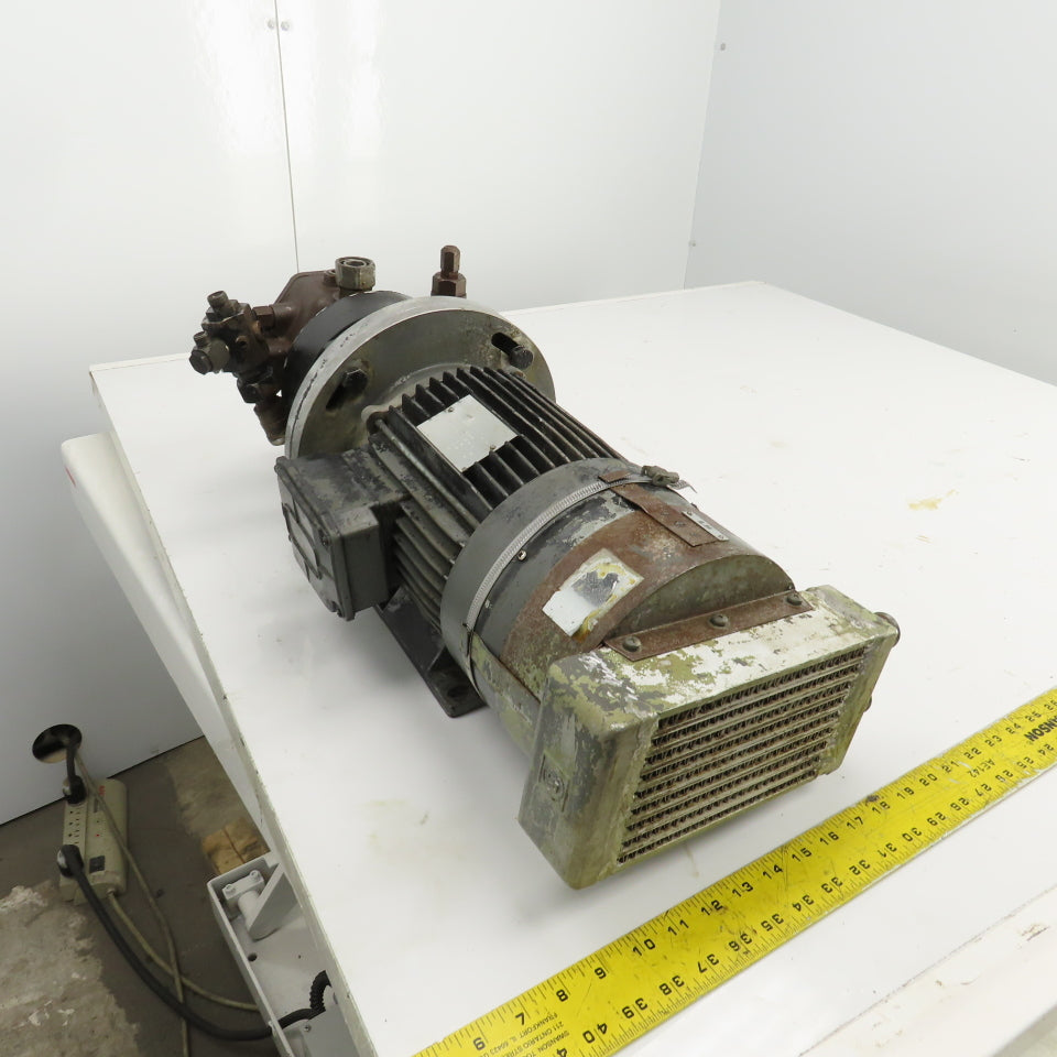 Rexroth PV7-16/16-20RE01M 3HP Variable Hydraulic Pump W/ Motor 460/264V 3PH