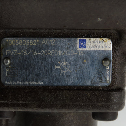 Rexroth PV7-16/16-20RE01M 3HP Variable Hydraulic Pump W/ Motor 460/264V 3PH