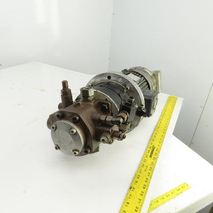 Rexroth PV7-16/16-20RE01M 3HP Variable Hydraulic Pump W/ Motor 460/264V 3PH