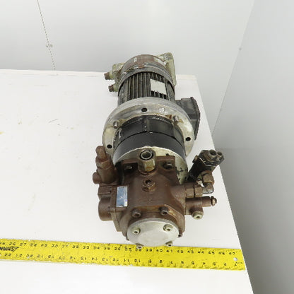 Rexroth PV7-16/16-20RE01M 3HP Variable Hydraulic Pump W/ Motor 460/264V 3PH