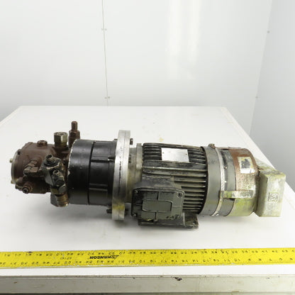 Rexroth PV7-16/16-20RE01M 3HP Variable Hydraulic Pump W/ Motor 460/264V 3PH