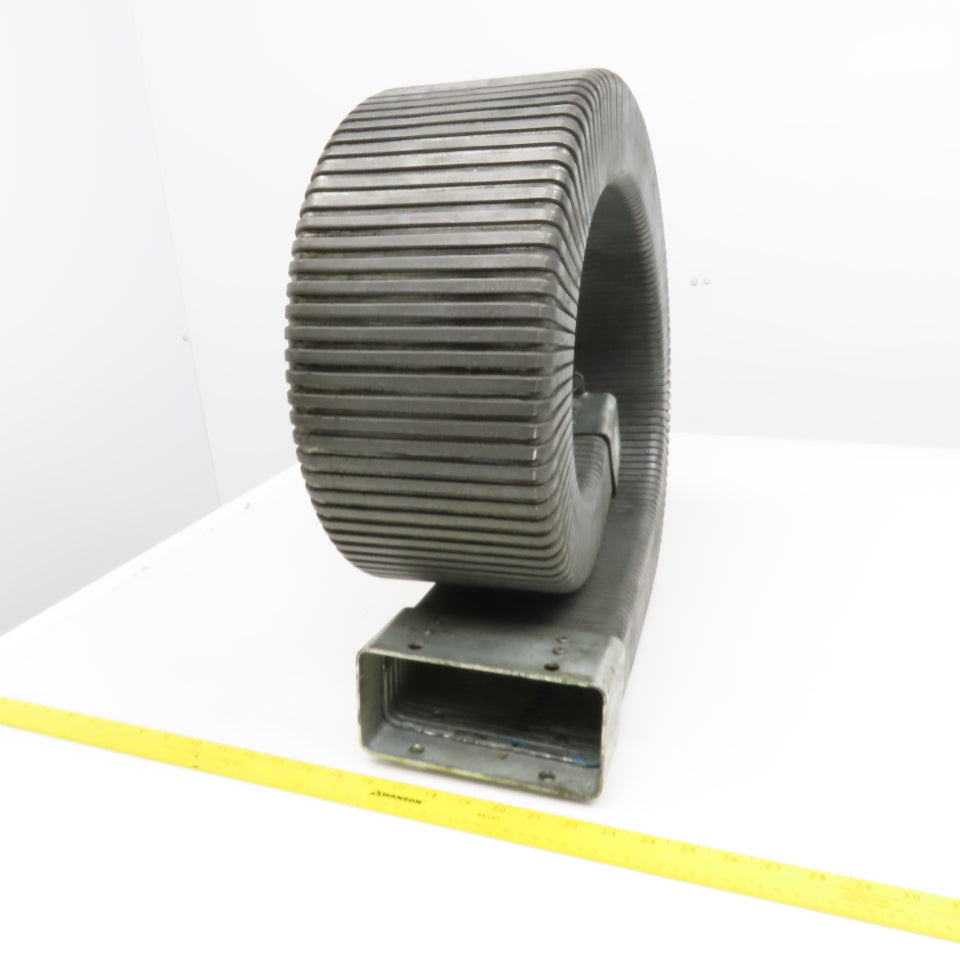 3" x 7" Steel Feed Thru Flexible Wireway Energy Chain 53-1/2" OAL