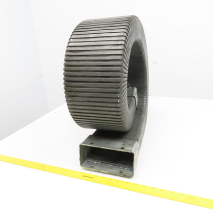 3" x 7" Steel Feed Thru Flexible Wireway Energy Chain 53-1/2" OAL