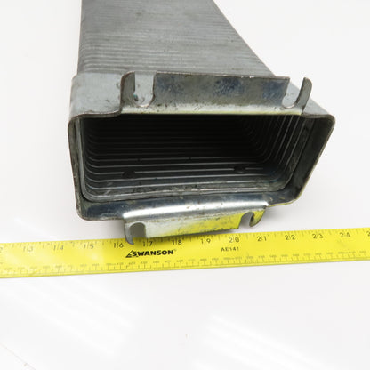 3" x 7" Steel Feed Thru Flexible Wireway Energy Chain 53-1/2" OAL