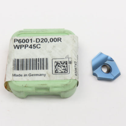 Walter P6001-D20,00R WPP45C Carbide Drill Tip TiALN Finish 20mm