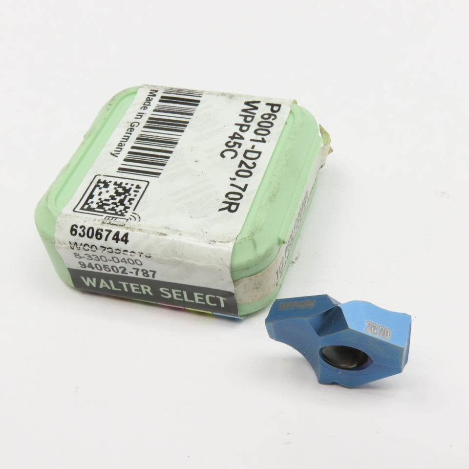 Walter P6001-D20,70R WPP45C Carbide Drill Tip TiALN/TiAL 20.7mm