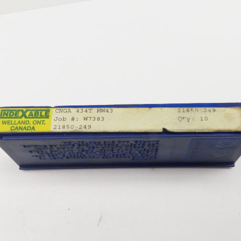 Indexable CNGA 434T MW43 Indexing Insert Ceramic 1/2"  NOS Lot Of 9