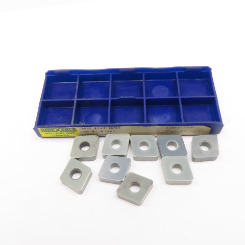 Indexable CNGA 434T MW43 Indexing Insert Ceramic 1/2"  NOS Lot Of 9