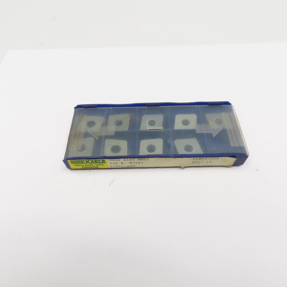 Indexable CNGA 434T MW43 Indexing Insert Ceramic 1/2"  NOS Lot Of 9