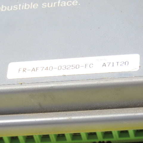 Mitsubishi FR-AF740-03250-EC F700 Variable Speed Drive/Inverter Controller Only