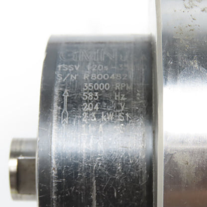 GMB TSSV 120s-35000 High Frequency 583Hz 204V 2.3kW Spindle Motor Parts/Repair
