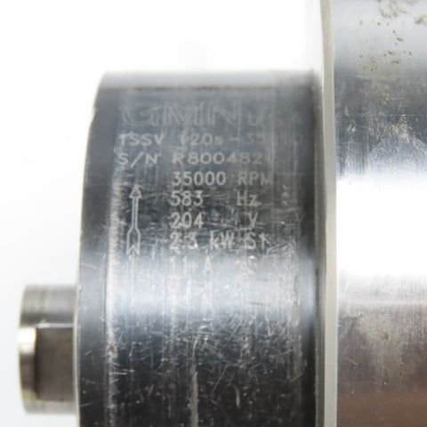 GMB TSSV 120s-35000 High Frequency 583Hz 204V 2.3kW Spindle Motor Parts/Repair
