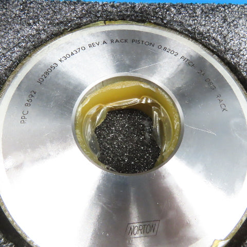 Norton RPC 8692 Diamond Grinding Gear Finishing Wheel 0.8202 Pitch 25° Rack