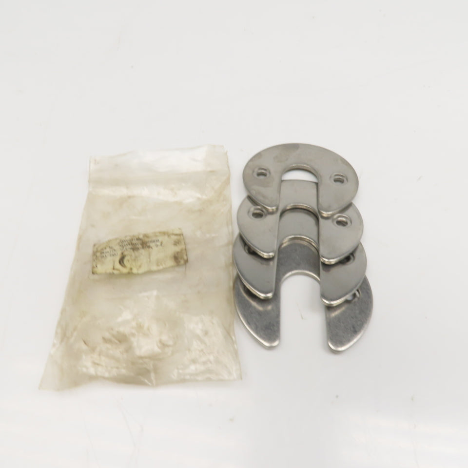 Bystronic 90mm OD Stainless Steel Horseshoe Spacer 4mm Thick Lot Of 4