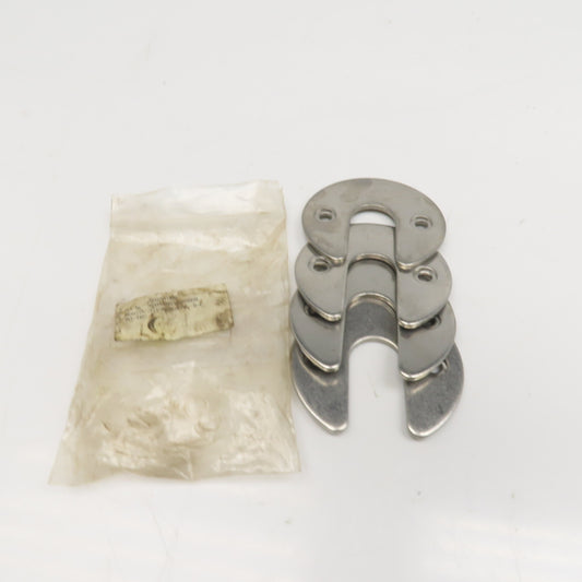 Bystronic 90mm OD Stainless Steel Horseshoe Spacer 4mm Thick Lot Of 4