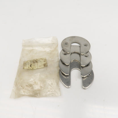 Bystronic 90mm OD Stainless Steel Horseshoe Spacer 4mm Thick Lot Of 4